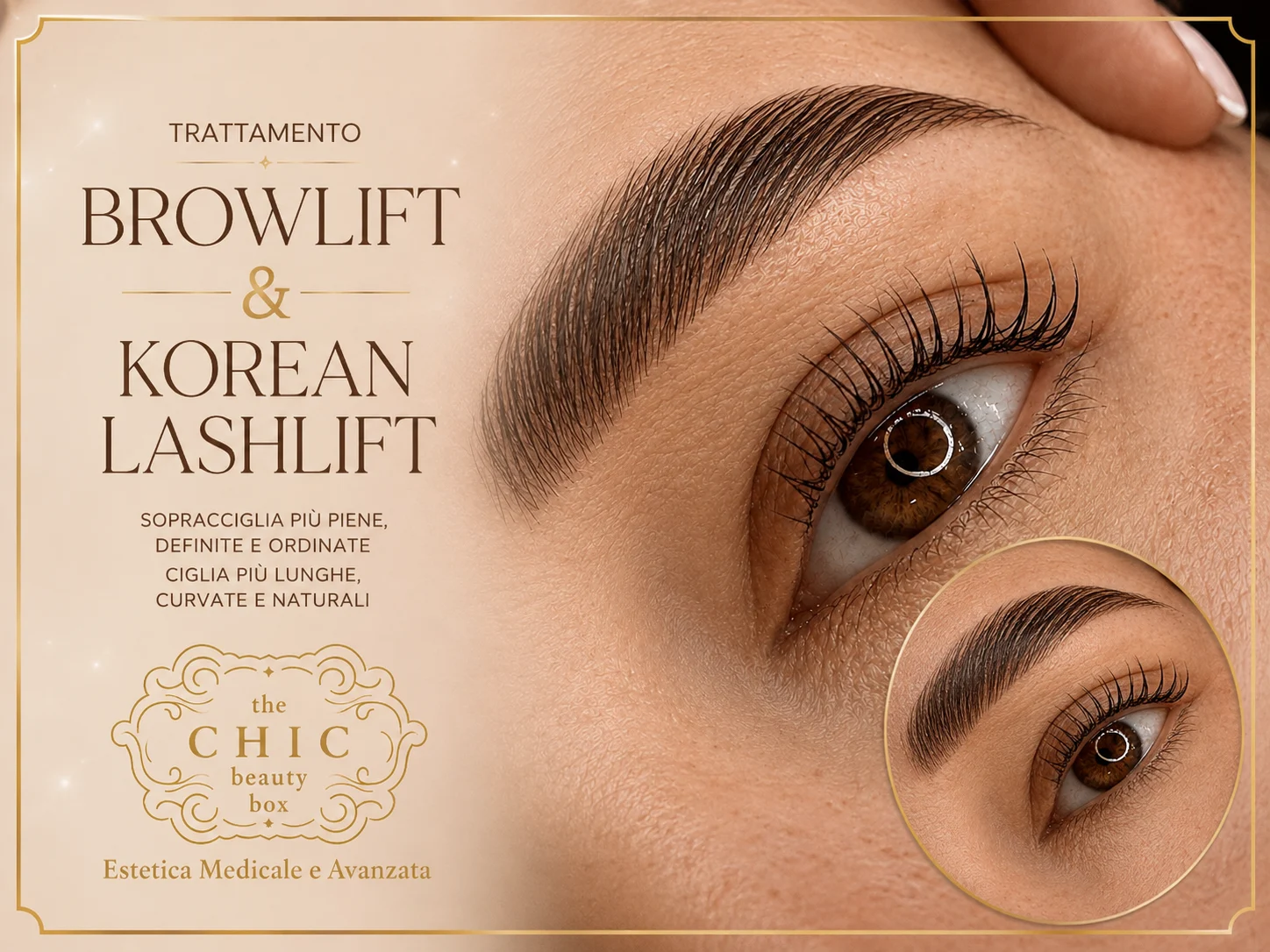 Prima e dopo: Browlift & Korean Lashlift